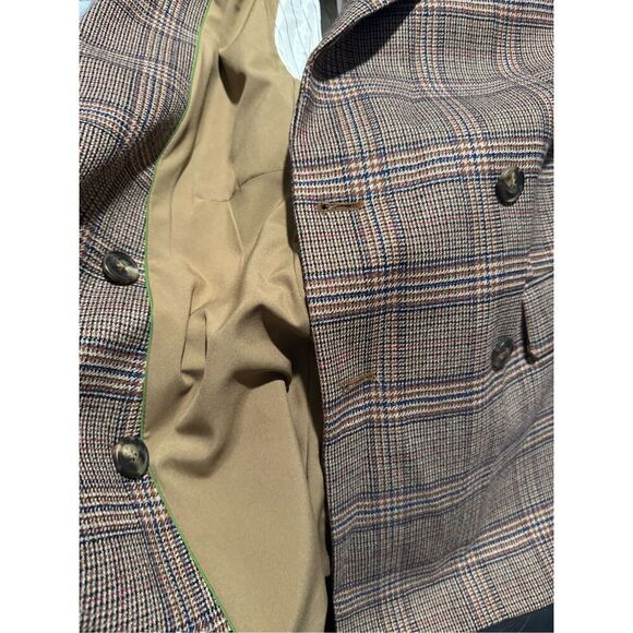 Maxmara weekend pure new wool drown double breasted jacket blazer 14 - Picture 9 of 16